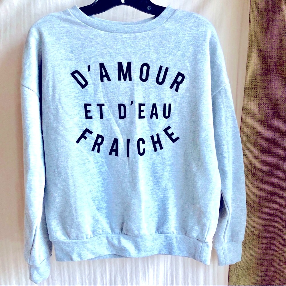 French Sweatshirt CacheCache D'AMOUR D'EAU FRAICHE